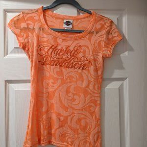 Orange Harley Davidson Top